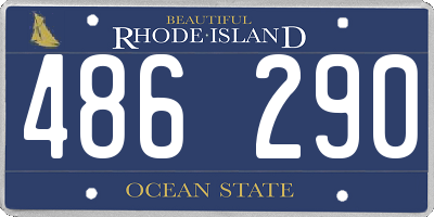 RI license plate 486290