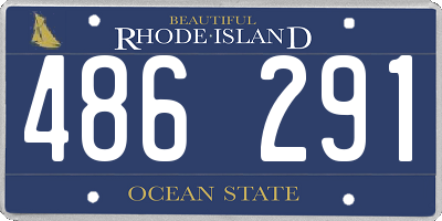 RI license plate 486291