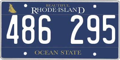 RI license plate 486295
