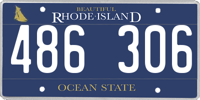 RI license plate 486306