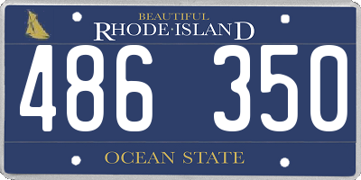 RI license plate 486350