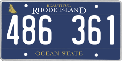RI license plate 486361
