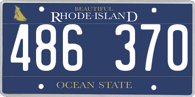 RI license plate 486370