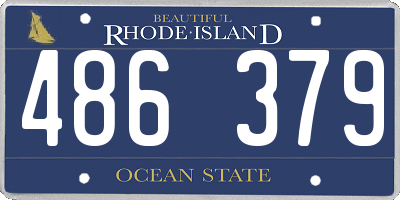 RI license plate 486379