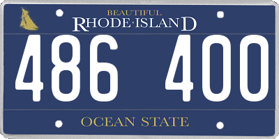 RI license plate 486400