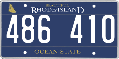 RI license plate 486410