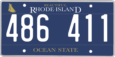RI license plate 486411