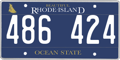 RI license plate 486424