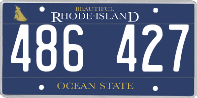 RI license plate 486427
