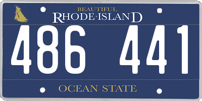 RI license plate 486441