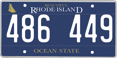 RI license plate 486449