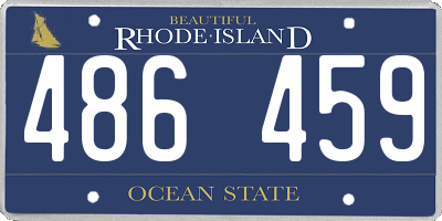 RI license plate 486459