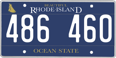 RI license plate 486460
