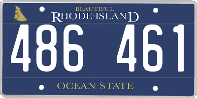 RI license plate 486461