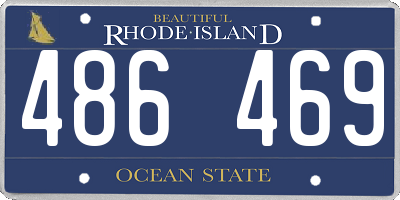 RI license plate 486469
