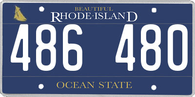RI license plate 486480