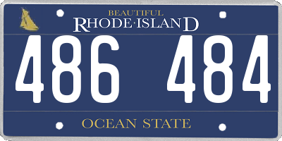 RI license plate 486484