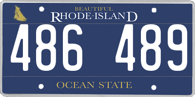 RI license plate 486489