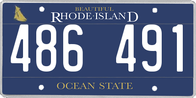 RI license plate 486491