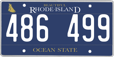 RI license plate 486499