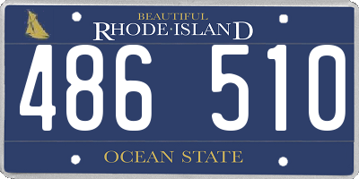RI license plate 486510