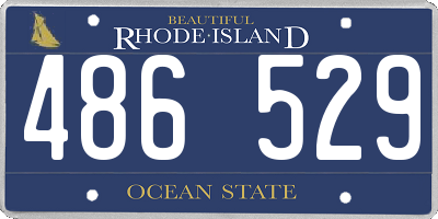 RI license plate 486529
