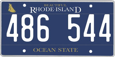 RI license plate 486544