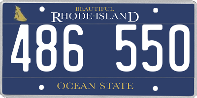 RI license plate 486550