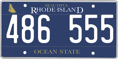 RI license plate 486555