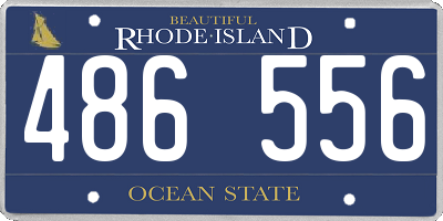 RI license plate 486556