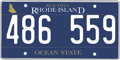 RI license plate 486559
