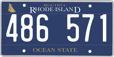 RI license plate 486571