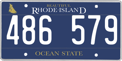 RI license plate 486579