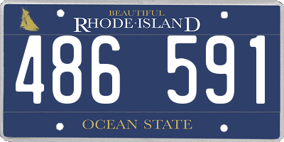 RI license plate 486591