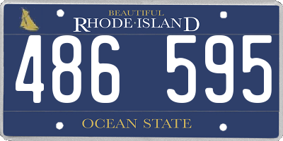 RI license plate 486595