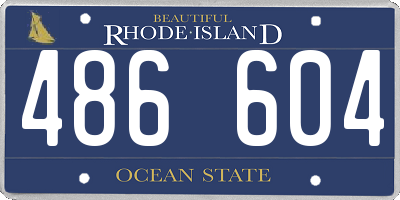 RI license plate 486604