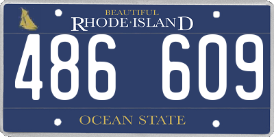 RI license plate 486609