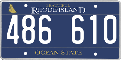 RI license plate 486610
