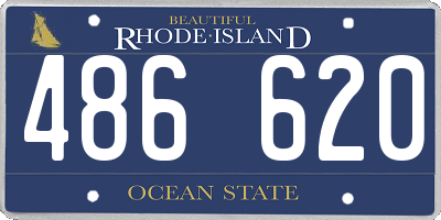 RI license plate 486620