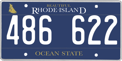 RI license plate 486622