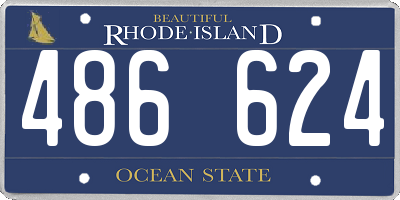 RI license plate 486624