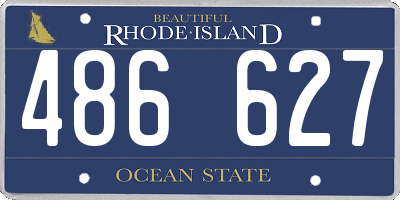 RI license plate 486627