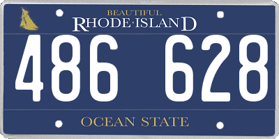 RI license plate 486628