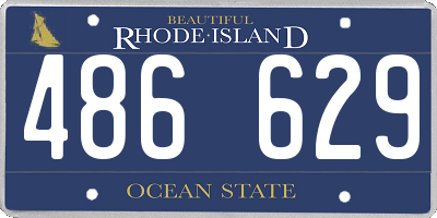 RI license plate 486629