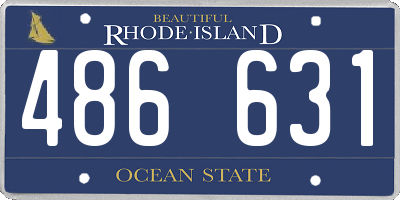 RI license plate 486631