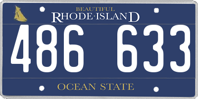 RI license plate 486633
