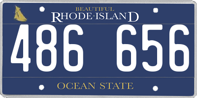 RI license plate 486656