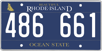 RI license plate 486661