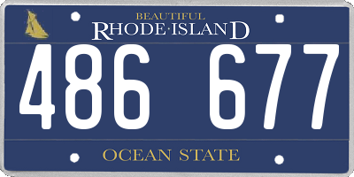 RI license plate 486677