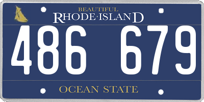 RI license plate 486679